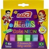 Cola Colorida Neon com 6 Cores Radex