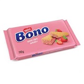 Biscoito Wafer Morango 110g 1 UN Bono