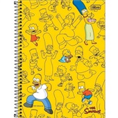 Caderno Espiral Universitário Capa Dura 80 FL Simpsons D 1 UN Tilibra
