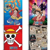 Caderno Espiral Universitário Capas Sortidas 160 FL One Piece 1 UN Til