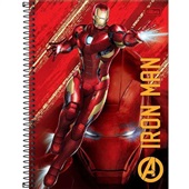 Caderno Espiral Universitário Capa Dura 160 FL Avengers D 1 UN Tilibra