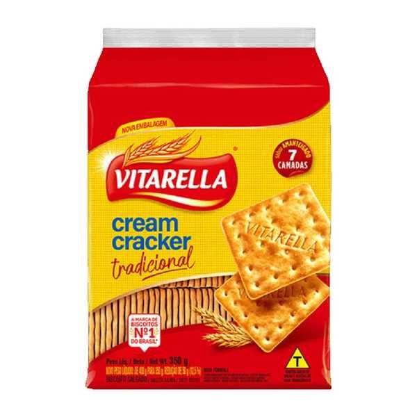Biscoito Cream Cracker 350g 1 UN Vitarella