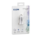 Carregador Veicular Elgin 12-24V 2 Saídas USB 1A 5W Branco