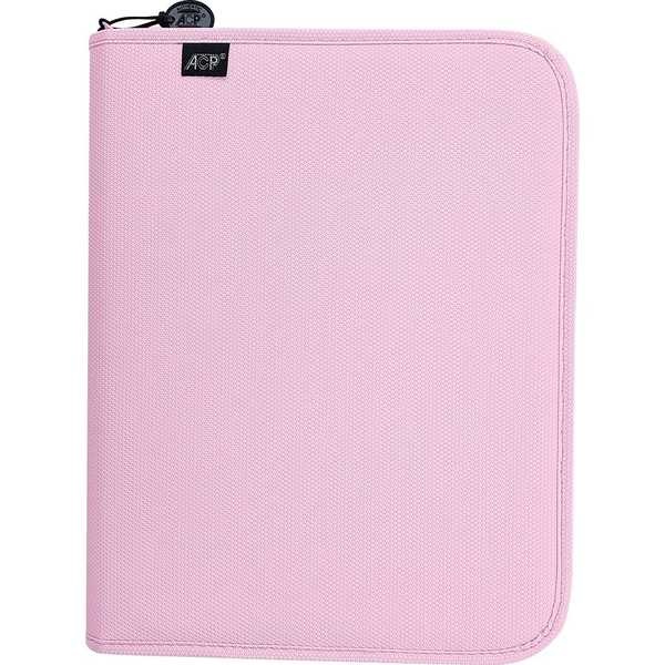 Fichário 4 Argolas Sweet com Zíper 270X345X45mm Rosa Pastel 21867 1 UN