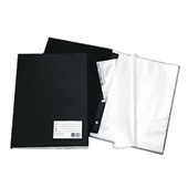 Pasta Catálogo Ofício com 50 Envelopes Visor 245x335x20mm Preto 1 UN M