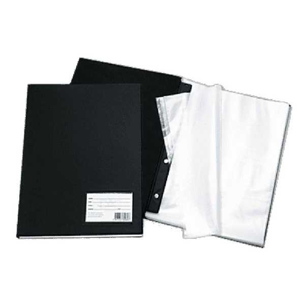 Pasta Catálogo Ofício com 50 Envelopes Visor 245x335mm Preto 1 UN Fino