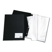Pasta Catálogo Ofício com 50 Envelopes Visor 245x335mm Preto 1 UN Fino 122 ACP