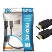 Cabo HDMI 2.0 HDR 4K 19 Pinos Polybag 5M Pix