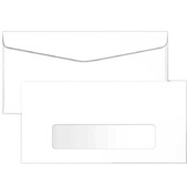 Envelope Comercial Ofício com Visor Branco 75g 114x229mm 1 UN Foroni