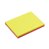 Bloco de Notas Adesivo 76x102mm Amarelo Rosa Neon 100 FL Maxprint