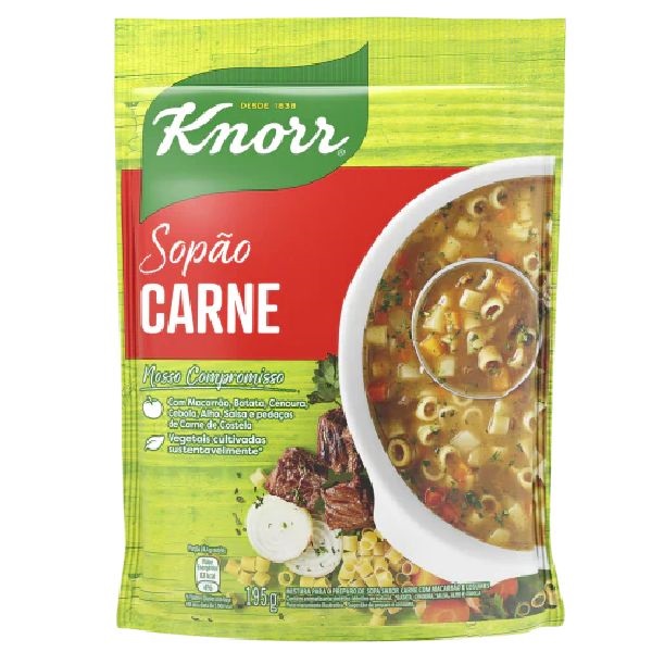 Sopão de Carne Sachê 195g 1 UN Knorr
