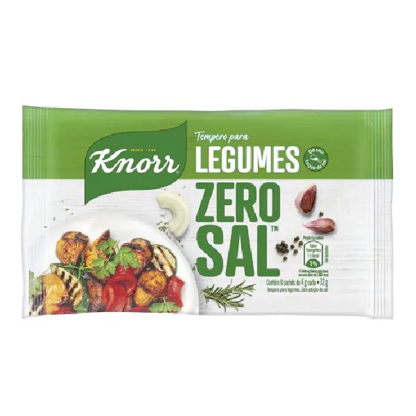 Tempero em Pó Zero Adição de Sal para Vegetais 32g 1 UN Knorr