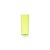 Copo Long Drink Translúcido Amarelo 330ml 48 UN Elite Plastic
