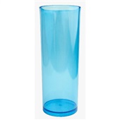 Copo Long Drink Translúcido Azul 330ml 48 UN Elite Plastic