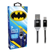 Cabo USB para USB-C - 2.0 - 1,5m DC Mobile - Batman 1 UN 5+