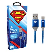Cabo USB para USB-C - 2.0 - 1,5m DC Mobile - Superman 1 UN 5+