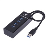 Hub USB 3.0 4 Portas HU-300BK 1 UN C3Tech