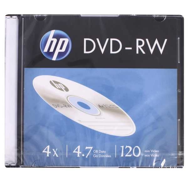 DVD-RW Regravável 4.7GB 120 Minutos 4X 1 UN HP