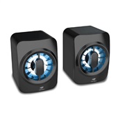 Caixa de Som Speaker 2.0 Led SP-L50BK Preta 1 UN C3Tech