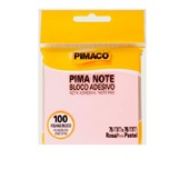 Bloco de Notas Adesivo 76x76mm Rosa 100 FL Pima Note