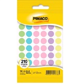 Etiqueta Adesiva Multicolor Pastel PT com 210 UN Pimaco