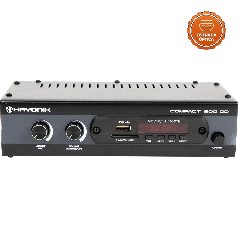 Amplificador Óptico Compact 200 Od 20w Hayonik - Preto