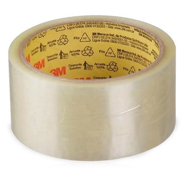 Fita Adesiva Empacotamento Transparente 45mmx45m 1 UN Scotch