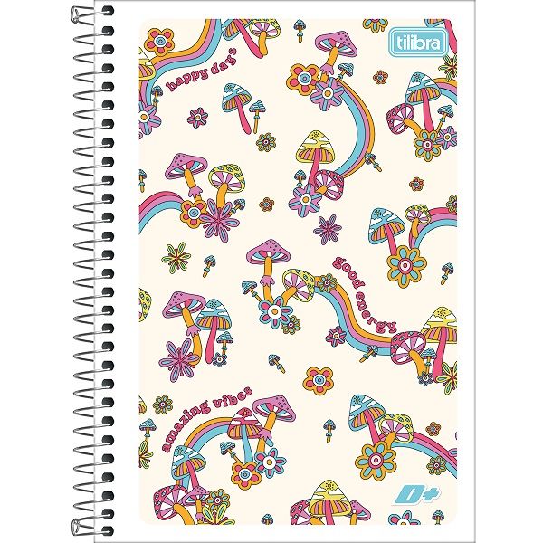 Caderno Espiral Capa Flexível 1/4 96 FL D+ Feminino B 1 UN Tilibra