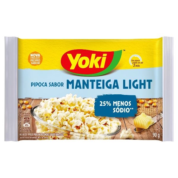 Pipoca para Microondas Manteiga 90g 1 UN Yoki