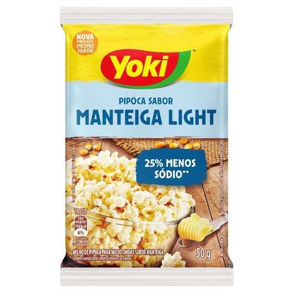 Pipoca para Microondas Manteiga 50g 1 UN Yoki
