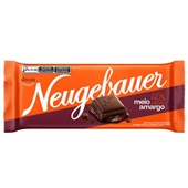Barra de Chocolate Meio Amargo 80g 1 UN Neugebauer