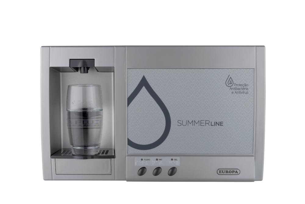 Purificador De Água Europa Summer Line Uvls Hf - 127 V - Inox