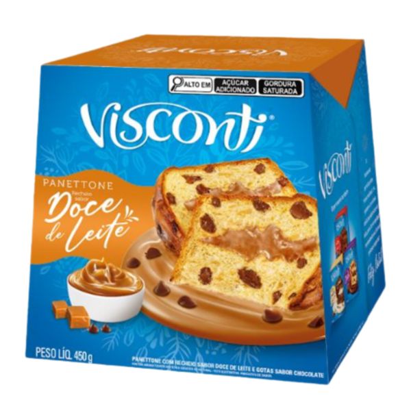 Panettone Doce de Leite 450g 1 UN Visconti