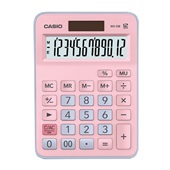 Calculadora de Mesa 12 Dígitos Rosa MX-12B-PKLB 1 UN Casio