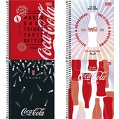 Caderno Espiral Coca-Cola Capas Sortidas 160 FL 1 UN Tilibra