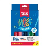 Lapis de Cor Mega Soft Color 36 Cores Tris