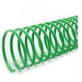 Espiral Encadernação Plástica 23m Verde PT 60 1 UN Plaspiral