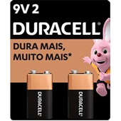 Bateria Alcalina 9V 2 UN Duracell