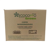Copo Plástico Biodegradável 50ml Transparente CX 5000 UN Ecocoppo Green