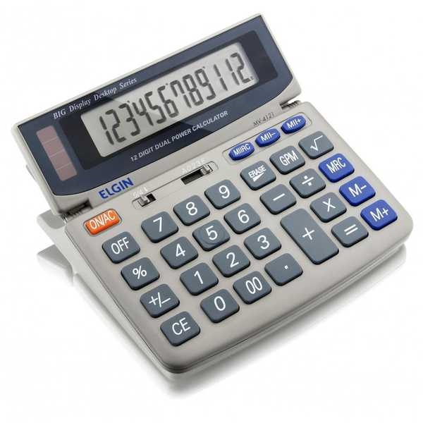 Calculadora de Mesa 12 Dígitos Gelo MV4121 1 UN Elgin