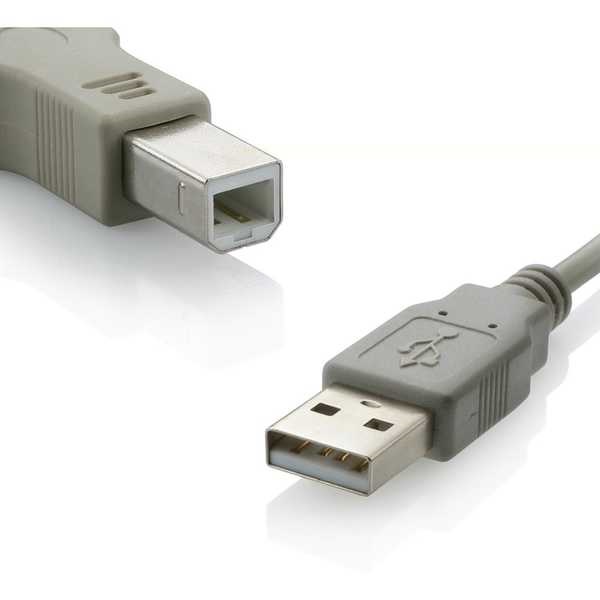 Cabo USB 2.0 A Macho x B Macho 1,8m Cinza WI027 1 UN  Multilaser