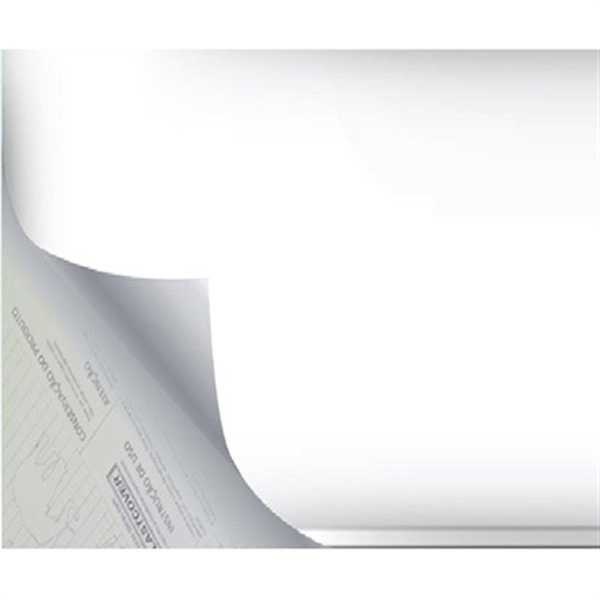 Plástico Autoadesivo Estampa Branco Opaco 45cm x 10m 1 UN Plastcover