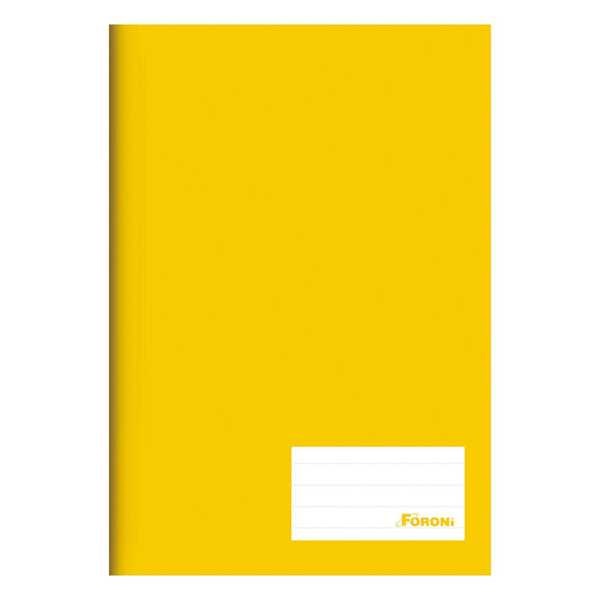 Caderno Brochurão Class Capa Dura Universitário 200x275mm 96 FL Amarelo 1 UN Foroni