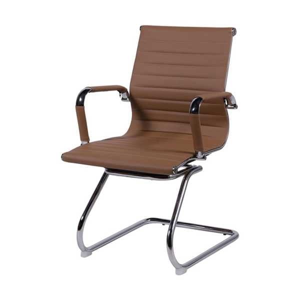 Cadeira Fixa Charles Eames em PU Base S Caramelo OR Design