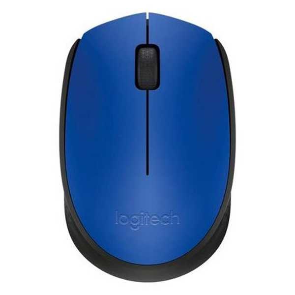 Mouse Sem Fio Wireless USB Azul M170 1 UN Logitech