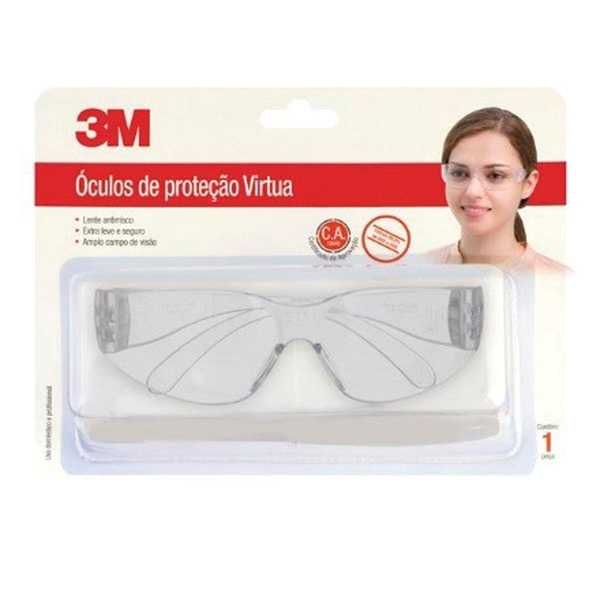 Óculos de Segurança Virtua com AR Incolor PT 1 UN 3M