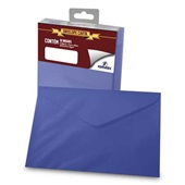 Envelope Carta Color Mais Marinho 80g 114x162mm PT 50 UN Romitec