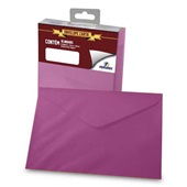 Envelope Carta Color Mais Pink 80g 114x162mm PT 50 UN Romitec