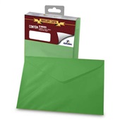 Envelope Carta Color Mais Verde 80g 114x162mm PT 50 UN Romitec