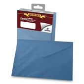 Envelope Carta Color Mais Azul Royal 80g 114x162mm PT 50 UN Romitec